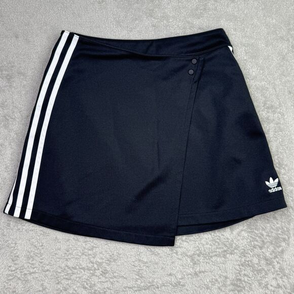 adidas Pants - Adidas Adicolor Classics Short Wrapping Skirt Womens XS Black 3-Stripes Logo